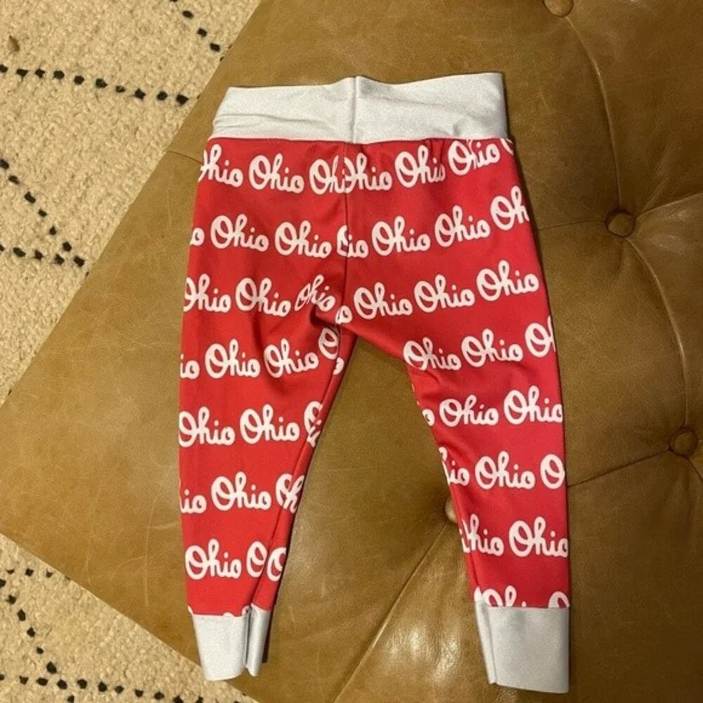 Ohio State Buckeyes red script ohio kids baby pants size 9-12 months